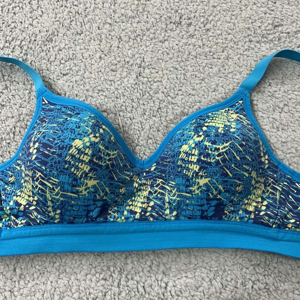 Lilly Of France Bra 36A Sports Bra 2151350 Blue Active